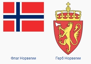 флаг и герб Норвегии