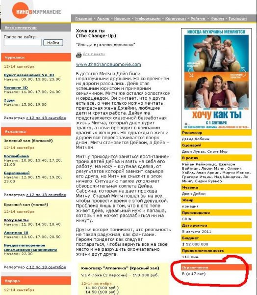 Сайт Кино в Мурманске